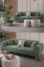 EDSY HOME Armoni 3+3+1 Koltuk Takımı Krem - Görsel 9