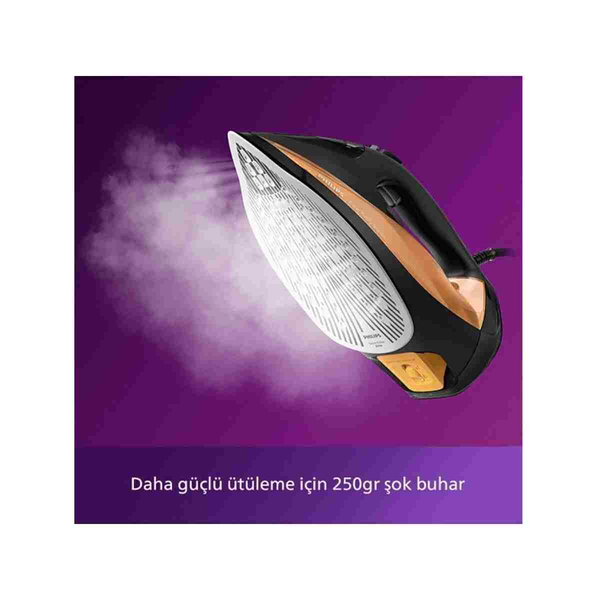 Philips 7000 Serisi Buharlı Ütü, 2800W, 50 g/dk Sürekli Buhar, 250 g Şok Buhar, DST7040/80 - Görsel 5
