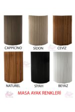 Sweet Home Masa Sandalye Orkide Oval Yemek Masası Takımı Gazel Sandalye Natural (1 Masa 6 Sandalye ) - Görsel 3