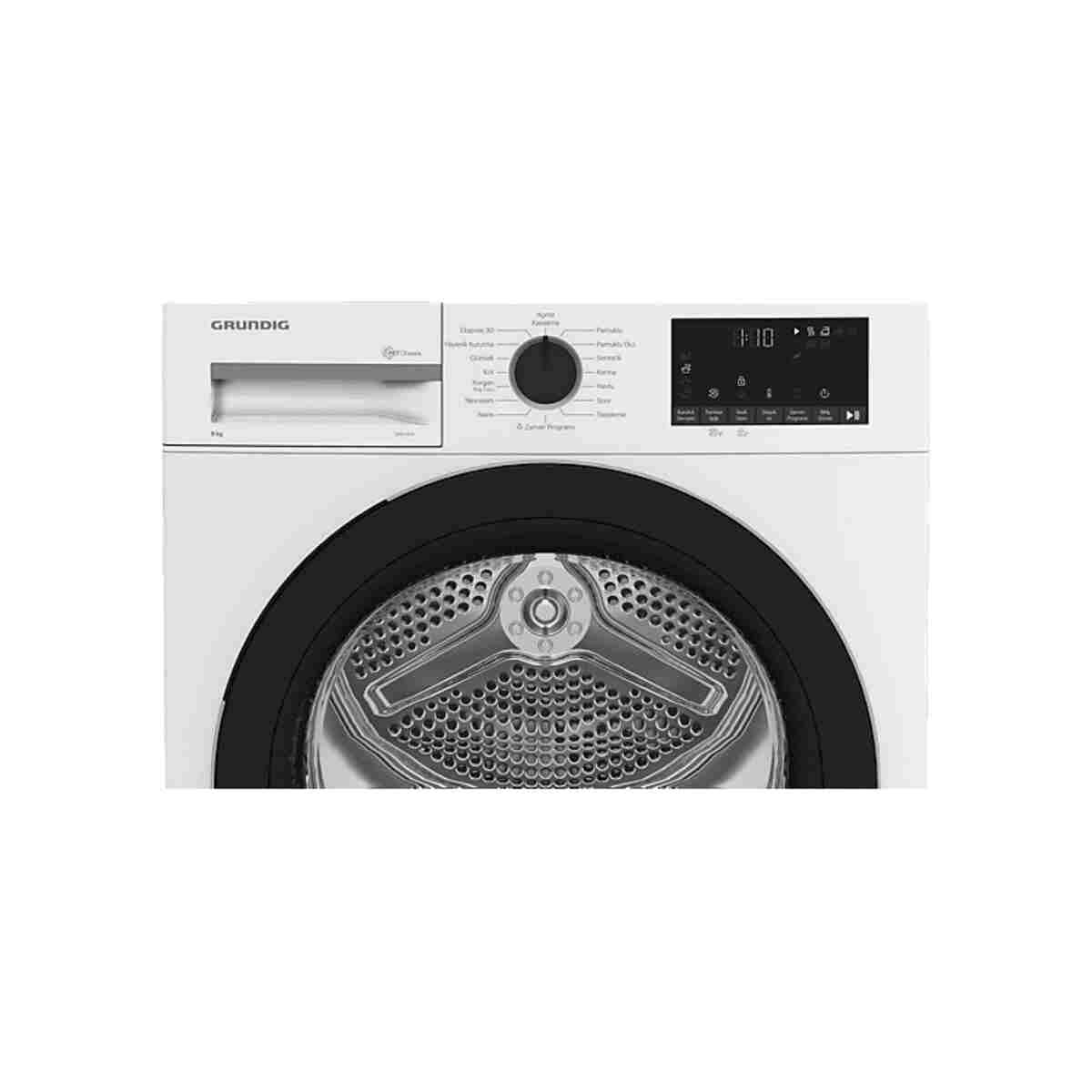 Grundig GPDH 9635 E Enerji Sınıfı 9 kg Isı Pompalı Kurutma Makinesi Beyaz - Görsel 5