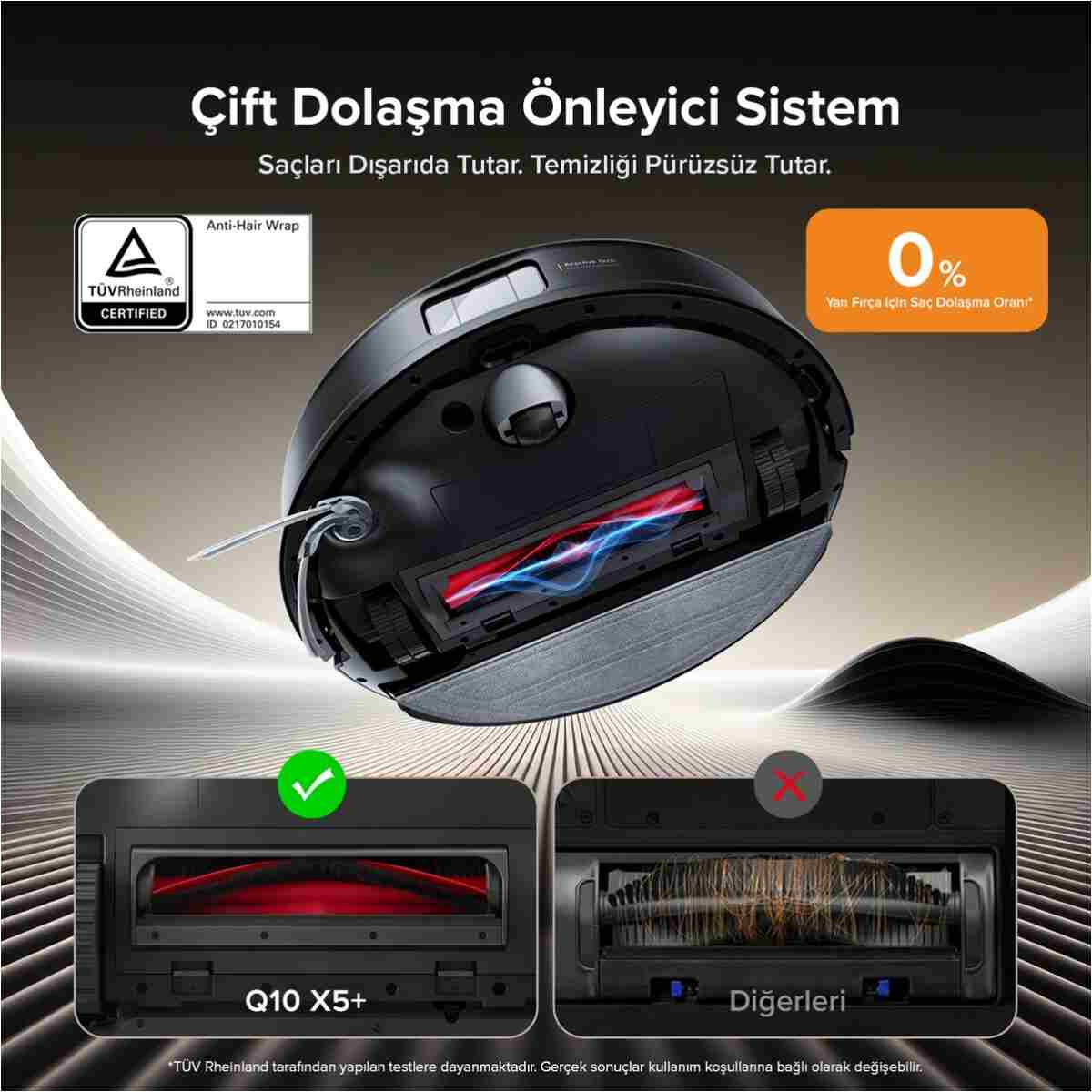 Roborock Q8 Max Pro Plus Akıllı Robot Süpürge Siyah - Görsel 3