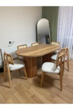 SEZBİL yemek odası takım bohem takım ahşap masa takımı hazeran takım ahşap masa