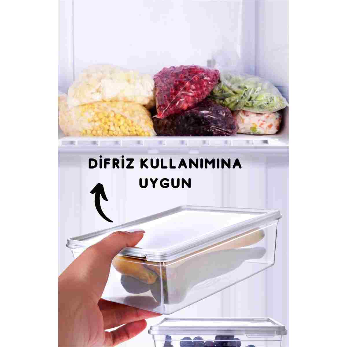 Nandy Home 20 Adet Kendinden Kapaklı Derin Dondurucuya Uygun Saklama Kabı 2 Lt - Görsel 2