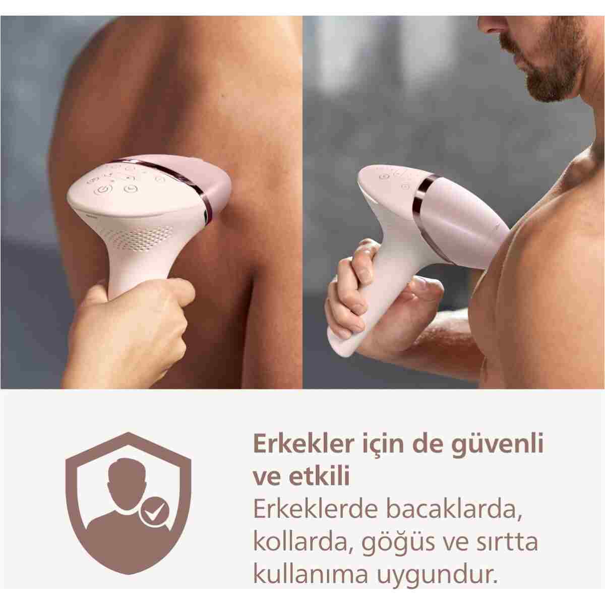 Philips Lumea 9900 Serisi BRI951/03 IPL Tüy Alma, SkinAI,Vücut,Yüz,Koltuk altı,Bikini,4 Başlık,Çanta - Görsel 13