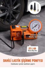 EZERE Areks Car Pro 180W 5 Ton Çok Fonksiyonlu Elektrikli Hidrolik Kriko Lift Kaldırma / Kompresör / Bijon Sökme / LED Işık - Görsel 3