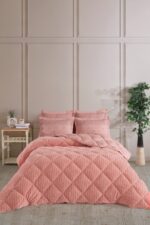 Otelonia Striped Jakarlı Wellsoft Çift Kişilik Uyku Seti Lastikli Çarşaflı 4 Parça - Görsel 18