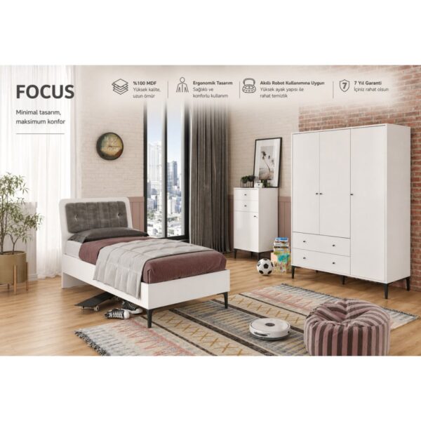 VENATTO FOCUS LİFE WHİTE GENÇ ODASI(%100MDF)