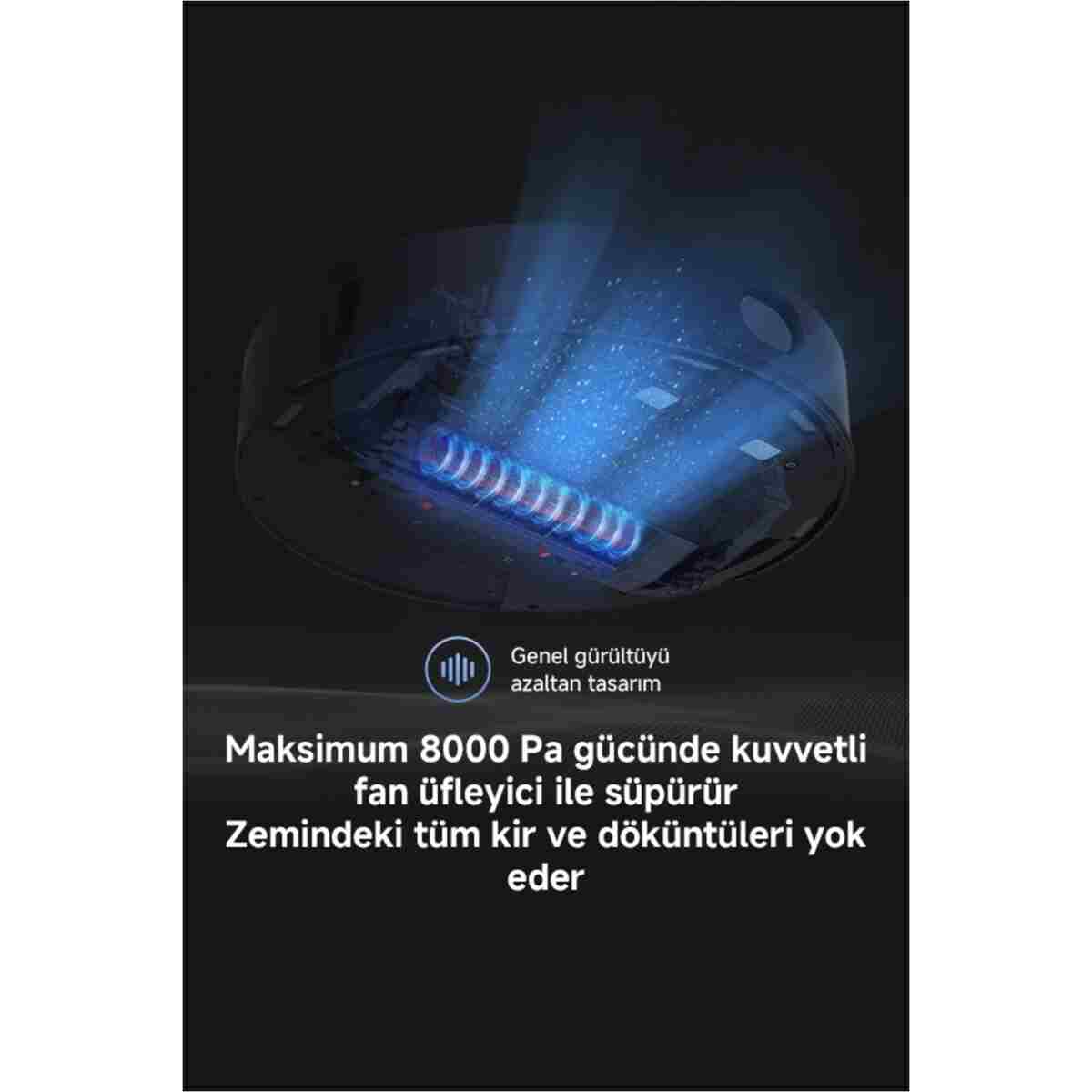 Xiaomi Mi Robot Vacuum S10t 8000pa Akıllı Robot Süpürge - Görsel 6