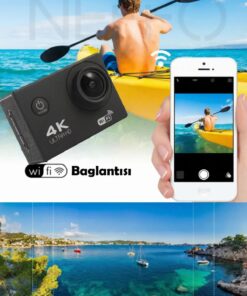 NEFFO Motorcu Seti 4K Aksiyon Kamerası + Intercom V10 – Motorcu interkom Sürüş İletişim Ve Çekim Seti - Görsel 8