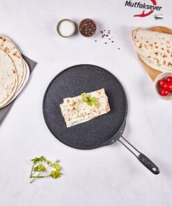 Karaca Mutfaksever Biogranit Gözleme Ve Lavaş Tavası 34 Cm Grey