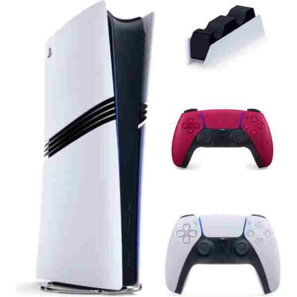 Sony Playstation 5 Pro + 2. kol Dualsense kırmızı + Şarj İstasyonu ( İthalatçı Garantili )