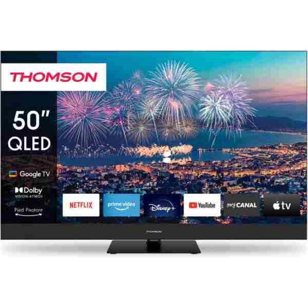 THOMSON UHD 50" 126 Ekran Uydu Alıcılı Google Smart Qled Plus TV 50QG6C14