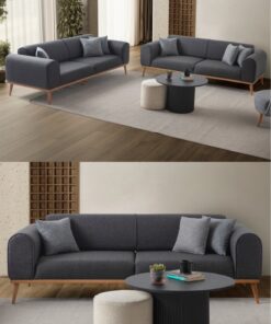 EDSY HOME Rebull 3+3 Koltuk Takımı Sütlü Kahve - Görsel 12