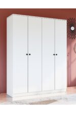 Metalia 4 Kapılı Beyaz Gardrop Dolap Gm 050 - Görsel 9