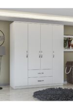 Metalia Smartline 4 Kapı 2 Çekmeceli Gardrop