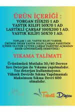 Violacasa Tek Kişilik Welsoft Pufidik Uyku Seti (Lastikli Çarşaflı) Mürdüm Love - Görsel 3