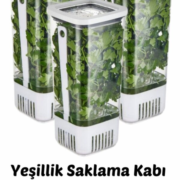 Comprox 3'Lü Yeşillik Saklama Kabı 1700 ML Uzun ömürlü TAZELİK