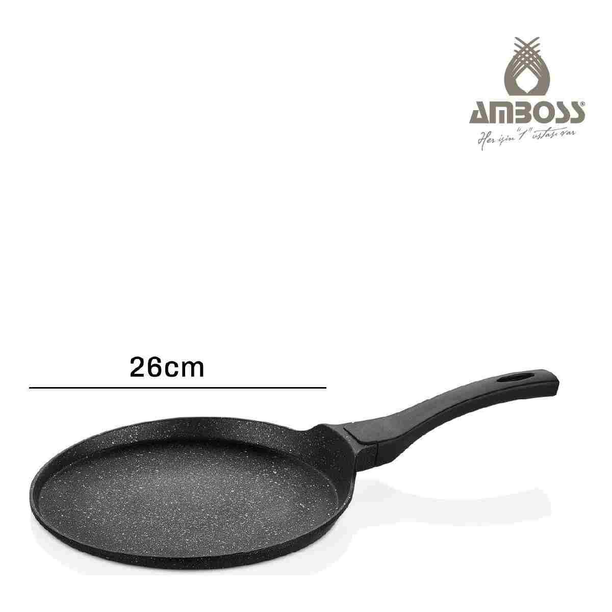Amboss Mocca Granit Kaplama Krep Tavası 26 cm - Görsel 9
