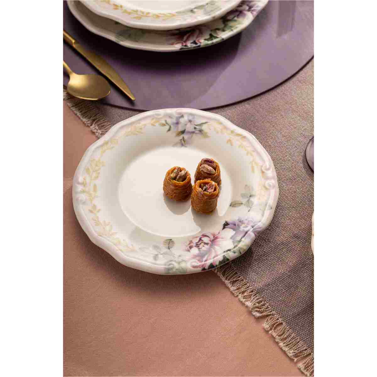 Emsan Flory Stoneware 24 Parça 6 Kişilik Yemek Takımı - Görsel 8
