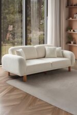 EDSY HOME Regnum Koltuk Takımı 3+3+1 Krem Renk - Görsel 4