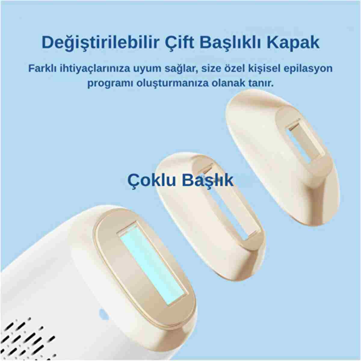 pure es IPL Ice Cool Kadın Erkek Lazer Epilasyon Cihazı Ev Tipi Tüy Giderme Aleti - Görsel 2