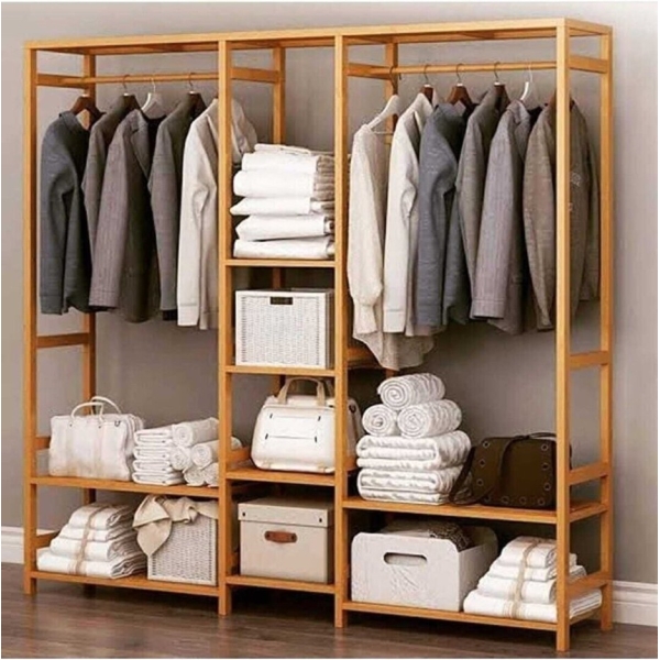 MFG AHŞAP Açık Gardırop Elbise Askılığı 170x160x30