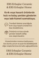 Erbaşlar Lavanta Bahçesi Yuvarlak 32 Parça 12 Kişilik Lüx Kahvaltı Takımı Seti - Görsel 5