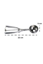 ARVALE Paslanmaz Çelik Dondurma Servis Sunum Kaşığı Krom - 21 Cm - Görsel 2