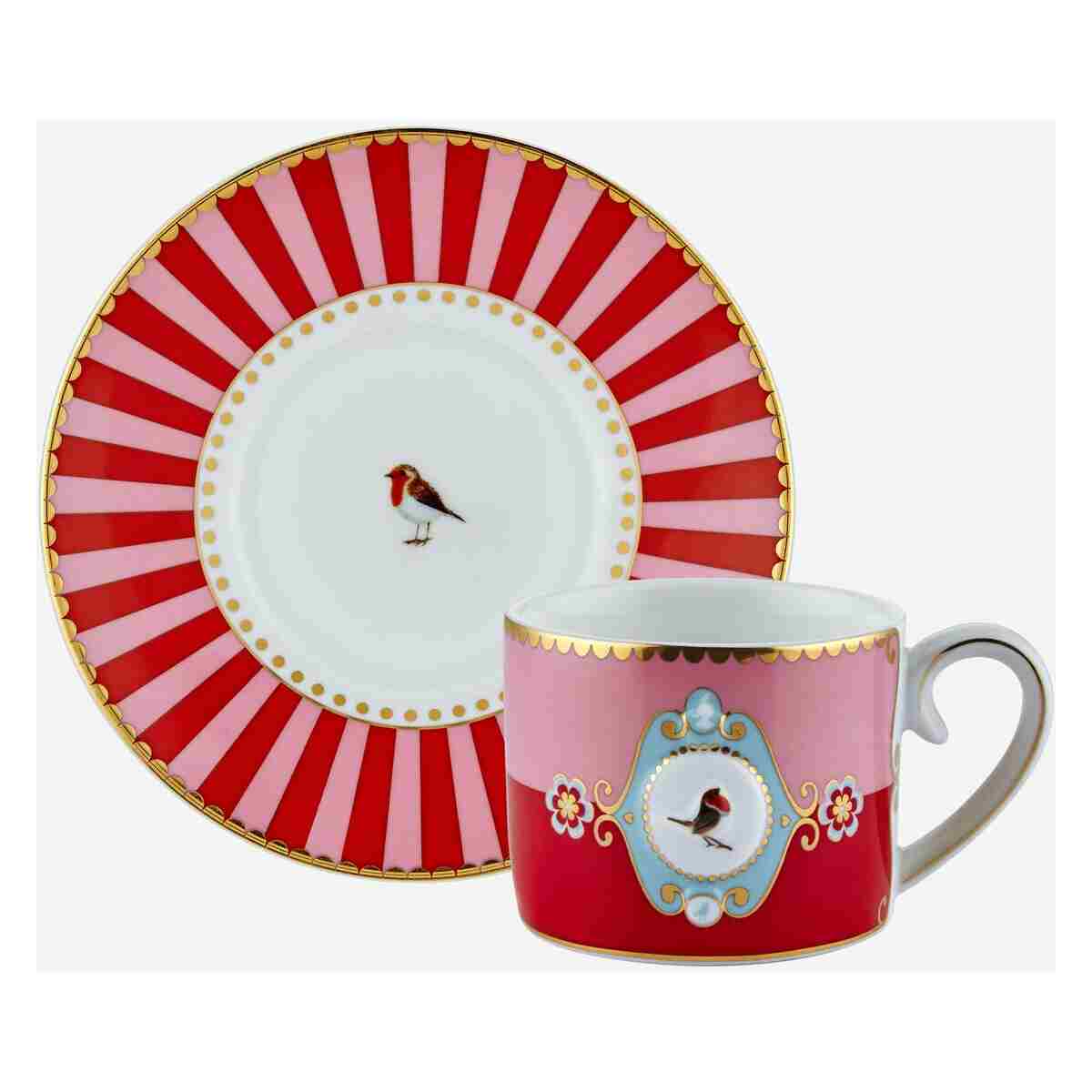 Pip Studio Love Birds Kırmızı Porselen Kahve Fincanı 90 Ml - Görsel 4