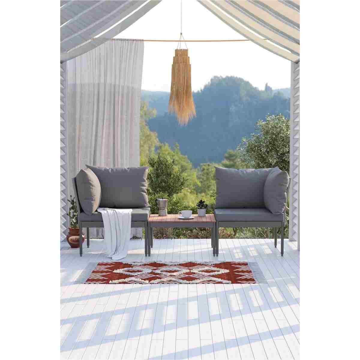 Limni Home Mini Multilounge Bahçe Balkon Seti, Şezlong - Görsel 3