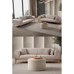 EDSY HOME Rebull 3+3 Koltuk Takımı Sütlü Kahve