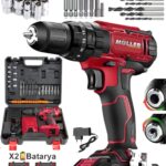 Pro Müller Germany 24 V 5 Ah Çelik Şanzuman Bakır Sargılı Çift Akülü Şarjlı Matkap 27 Parça Set