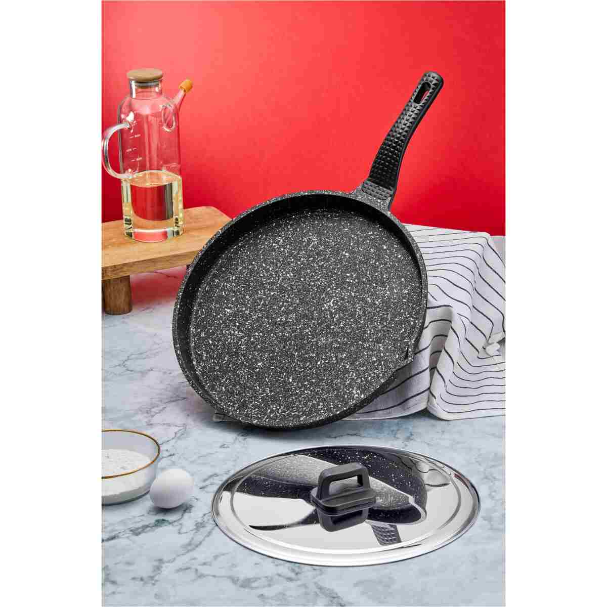 Taç Döküm Granit Balık Tavası 34 Cm - Görsel 3