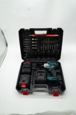 MOONSHOP Pro Seri 58VF Çift Akülü Somun Bijon Sökme Takma Sıkma Matkap Kömürsüz Akülü Vidalama 32 Parça Set - Görsel 7