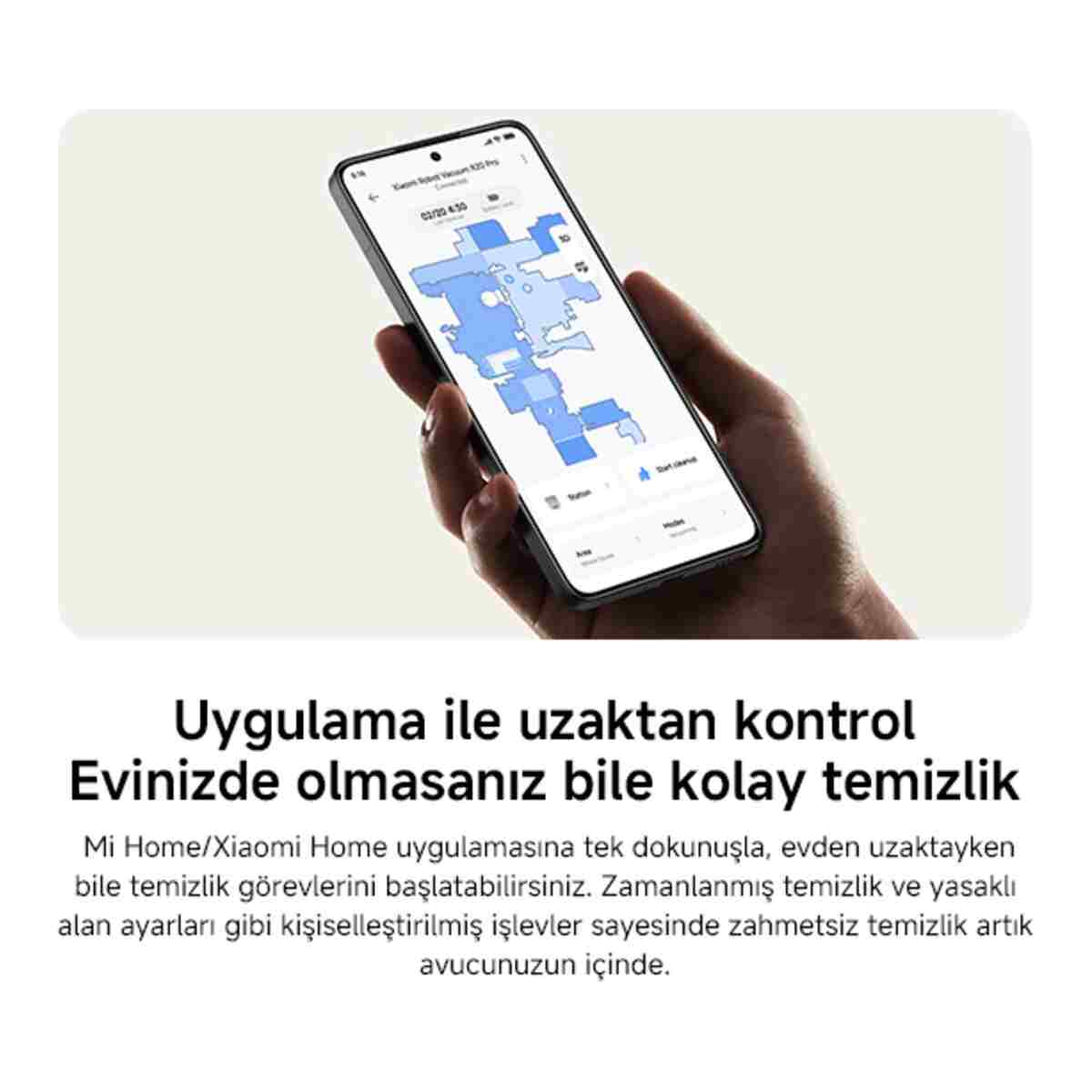 Xiaomi Robot Vacuum X20 Pro Akıllı Robot Süpürge + Mop (Türkiye Garantili) - Görsel 12