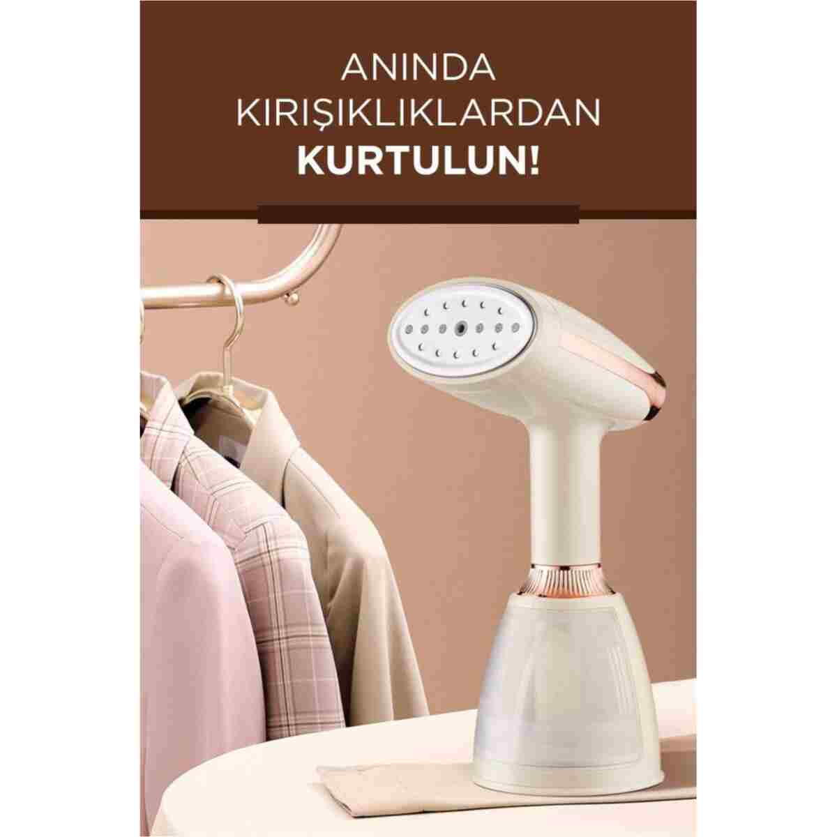 Torima Buharlı Ütü Kırışık Giderici Taşınabilir Dikey Seyehat Ütüsü 1500W KY003 Beyaz - Görsel 8