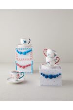 English Home Carnival Sparrow New Bone China Kahve Fincan Takımı 4 Parça 2 Kişilik Fuşya - Görsel 11