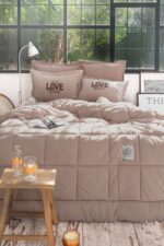 Karaca Home Motto Cotton Comfort Çift Kişilik Bej - Görsel 7