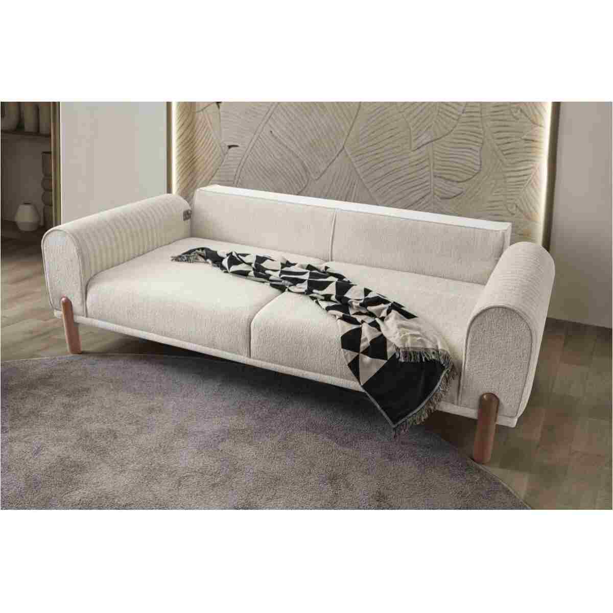 EDSY HOME Armoni 3+3+1 Koltuk Takımı Krem - Görsel 4