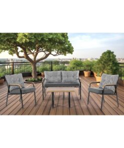 Tu Tienda KÖYCEĞİZ 2+1+1+SEHPA(50*75) BAHÇE BALKON MUTFAK TAKIMI,KAZAYAKLI