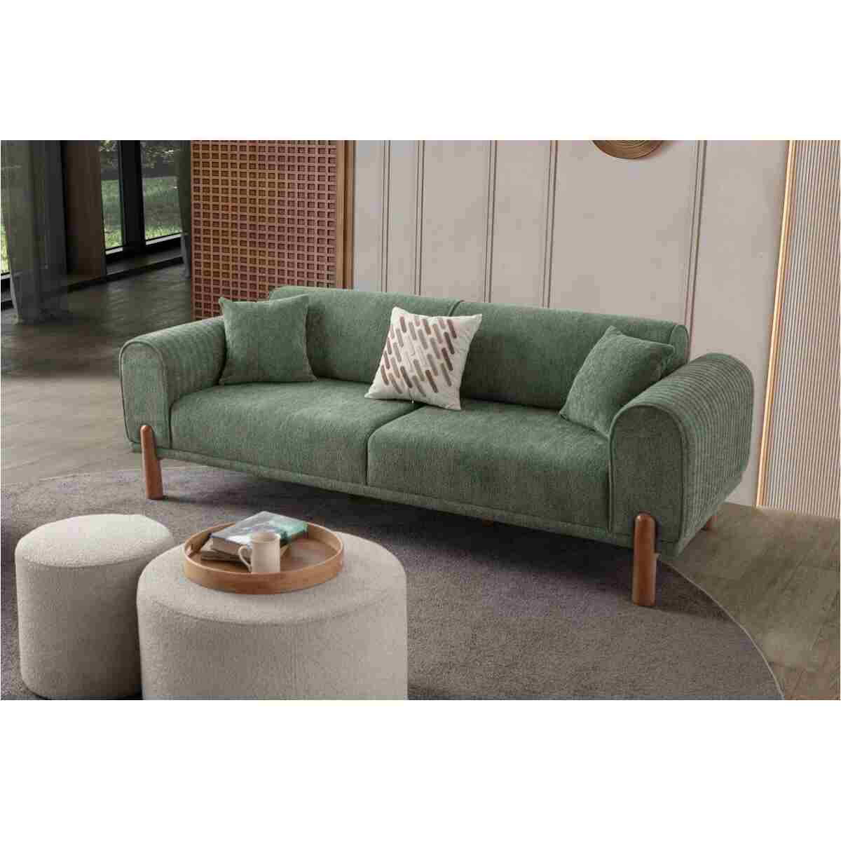 EDSY HOME Armoni 3+1 Koltuk Takımı Yeşil - Görsel 3