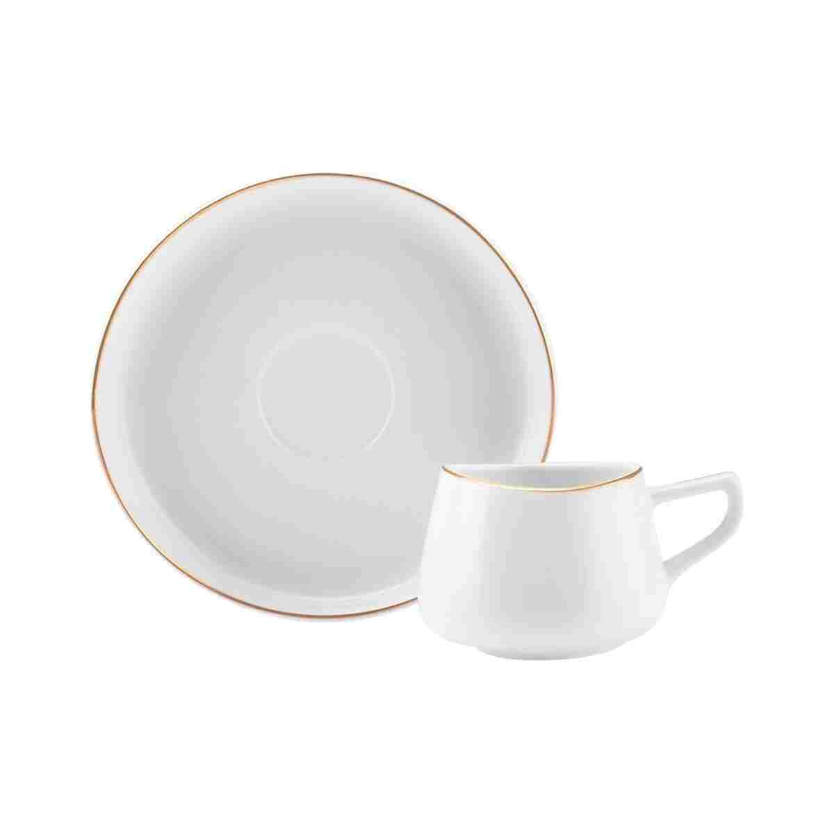Karaca Hole 6 Kişilik Kahve Fincan Takımı 80 ml Gold - Görsel 8