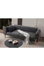 EDSY HOME Galata 3 3 Koltuk Takımı Antrasit - Görsel 4