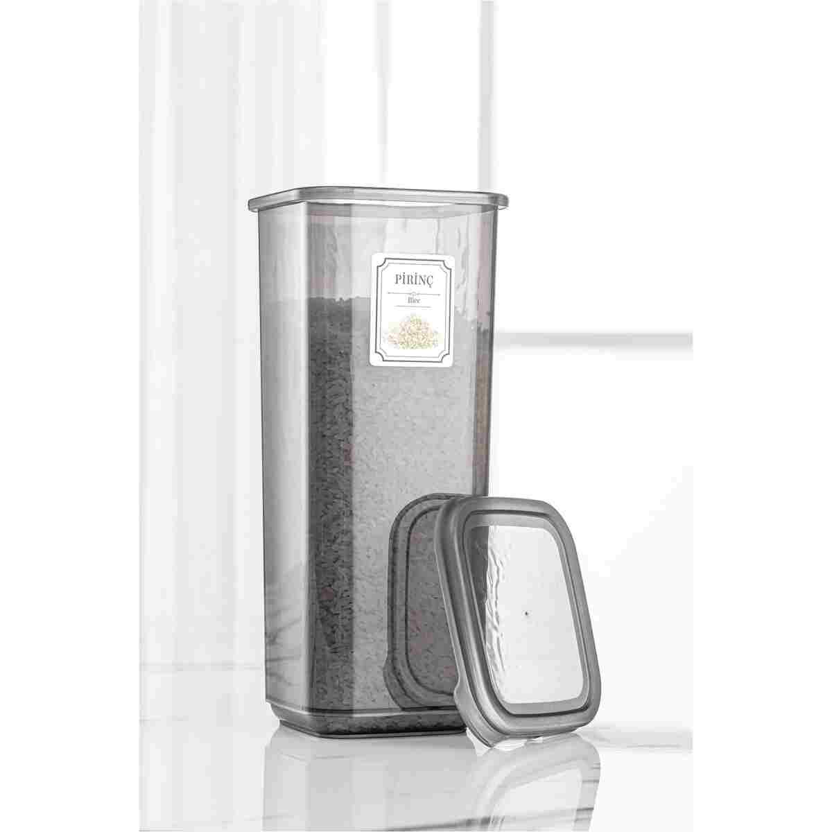 Meleni Home 46 Parça Kare Erzak Ve Bakliyat Saklama Kabıbaharat Seti 12x300ml 10x(350ML 500ML 1100ML) 4x1700ml - Görsel 7