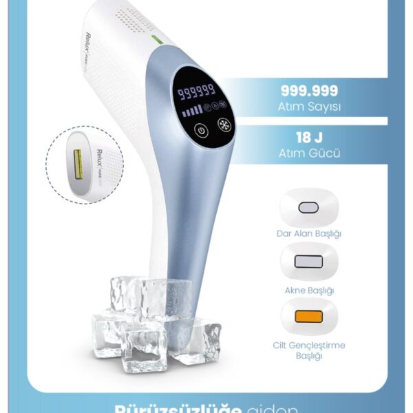Relux IPL9750 999.999 Atım Buz Lazer Acısız IPL Lazer Epilasyon Cihazı