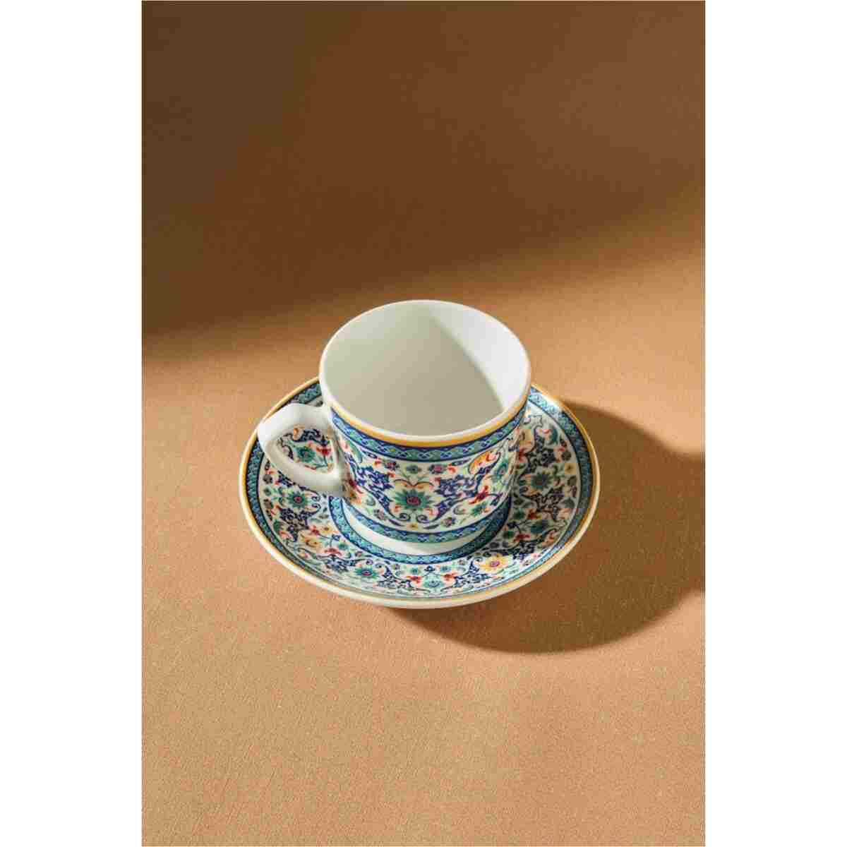 Karaca Beylerbeyi 6 Kişilik Kahve Fincan Takımı 80 ml - Görsel 5