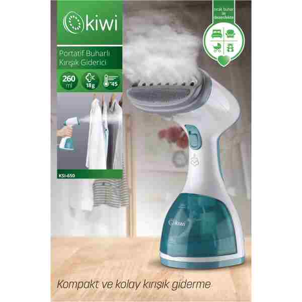 Kiwi Ksı 650 1200w Portatif Buharlı Kırışık Giderici Dikey Ütü