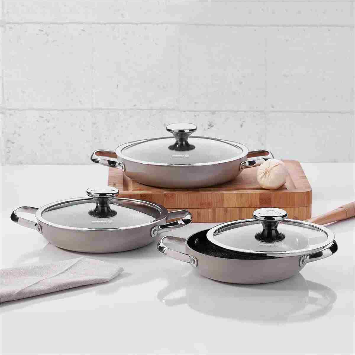 KORKMAZ Zeta 6 Parça Bej Omlet Set A1356 - Görsel 2