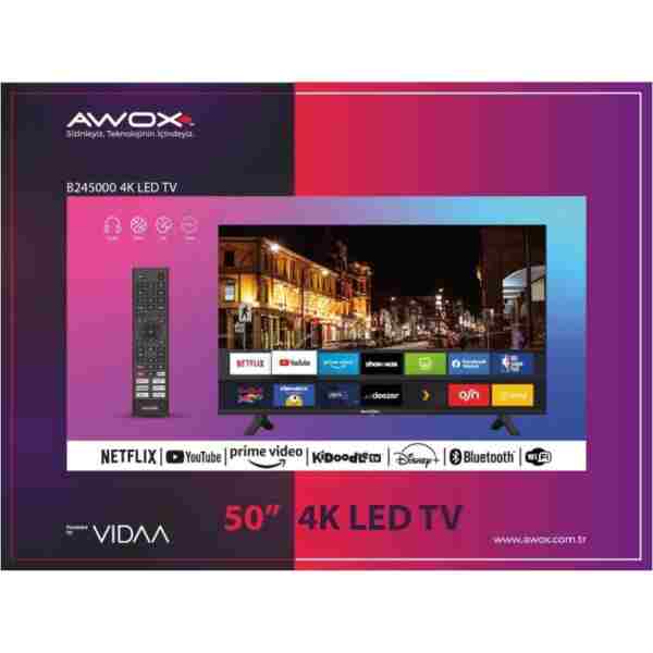 AWOX B245000 50" 4k Led Tv