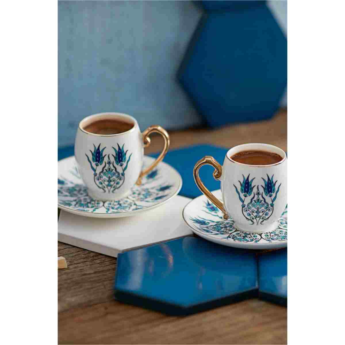 Karaca İznik 2 Kişilik Kahve Fincanı Takımı 80 ml - Görsel 11